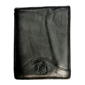 Vintage Pierre Cardin Black Leather Lambskin Bifold Wallet NEW